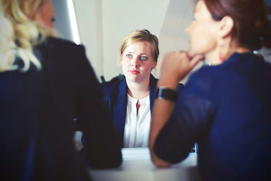 woman leading business discussion